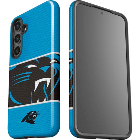 NFL Carolina Panthers Zone Block Galaxy S25 Impact Case