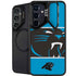 NFL Carolina Panthers Zone Block Galaxy S25 Kickstand Case