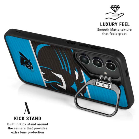 NFL Carolina Panthers Zone Block Galaxy S24 Plus Kickstand Case