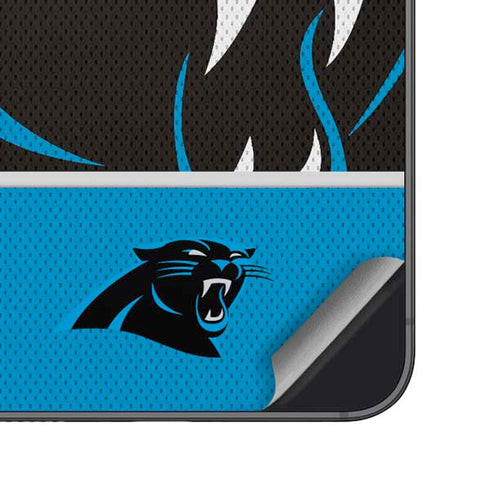 NFL Carolina Panthers Zone Block Galaxy S25 Plus Skin