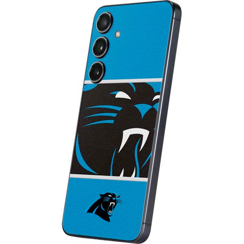 NFL Carolina Panthers Zone Block Galaxy S25 Skin