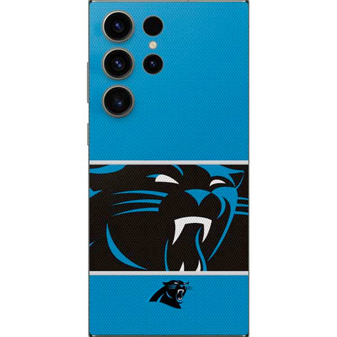 NFL Carolina Panthers Zone Block Galaxy S24 Ultra Skin