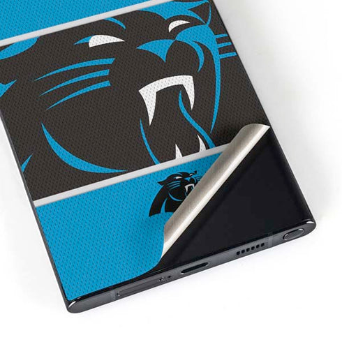 NFL Carolina Panthers Zone Block Galaxy S25 Ultra Skin