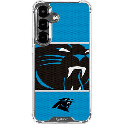NFL Carolina Panthers Zone Block Galaxy S26 Clear Case