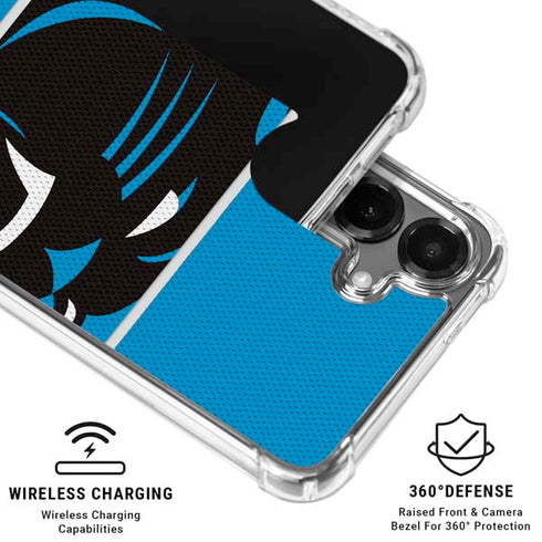 NFL Carolina Panthers Zone Block Galaxy S26 Plus Clear Case