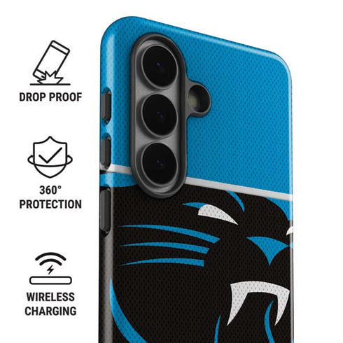 NFL Carolina Panthers Zone Block Galaxy S26 Plus Impact Case