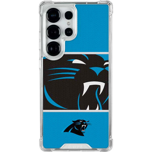 NFL Carolina Panthers Zone Block Galaxy S26 Ultra Clear Case