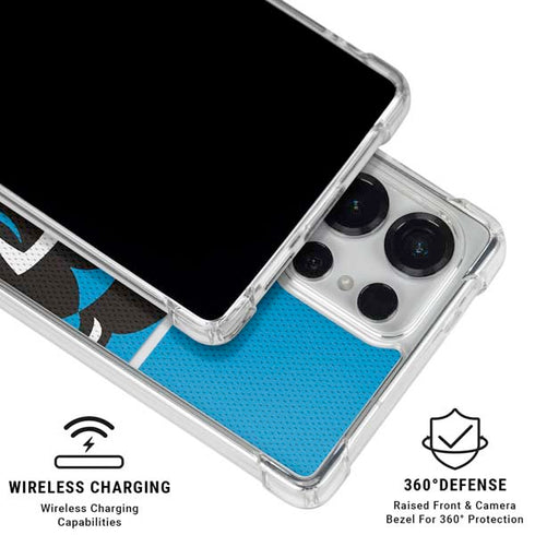 NFL Carolina Panthers Zone Block Galaxy S26 Ultra Clear Case