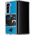 NFL Carolina Panthers Zone Block Galaxy Z Fold5 5G Clear Case