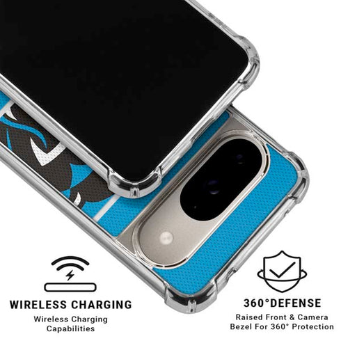 NFL Carolina Panthers Zone Block Google Pixel 10 Clear Case