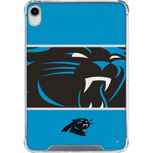 NFL Carolina Panthers Zone Block iPad 11th Gen (2025) Clear Case