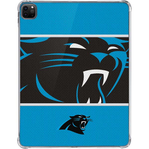 NFL Carolina Panthers Zone Block iPad Pro 11in (2024) Clear Case