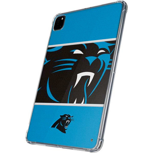 NFL Carolina Panthers Zone Block iPad Pro 11in (2024) Clear Case