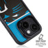 NFL Carolina Panthers Zone Block iPhone 13 Kickstand Case