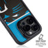NFL Carolina Panthers Zone Block iPhone 14 Pro Max Kickstand Case