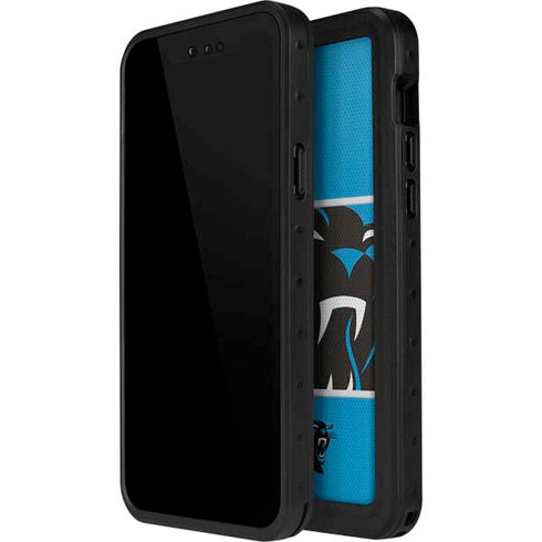 NFL Carolina Panthers Zone Block iPhone 15 Pro Waterproof Case
