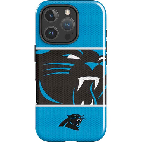 NFL Carolina Panthers Zone Block iPhone 16 Pro Impact Case