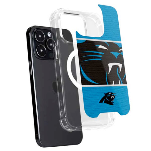 NFL Carolina Panthers Zone Block iPhone 16 Pro Max MagSafe Case