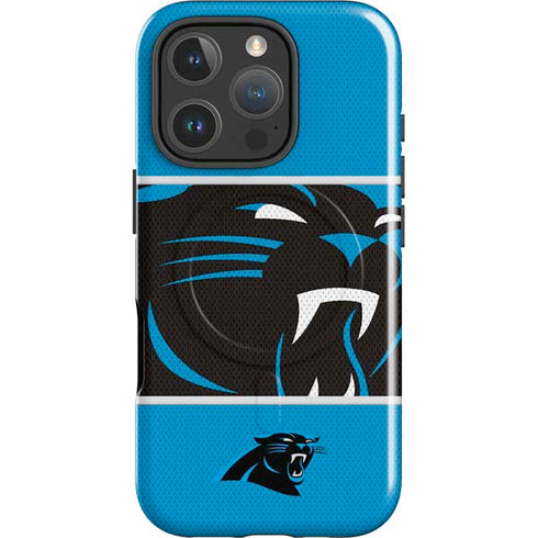 NFL Carolina Panthers Zone Block iPhone 16 Pro Max Magsafe Impact Case
