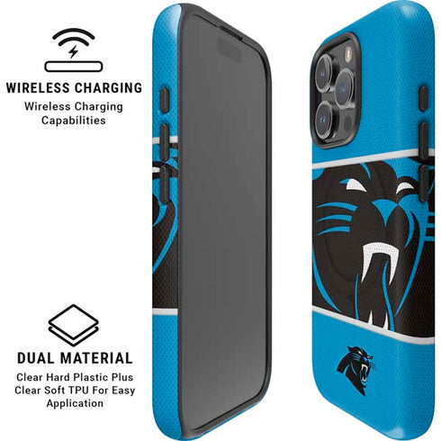 NFL Carolina Panthers Zone Block iPhone 16 Pro Max Magsafe Impact Case