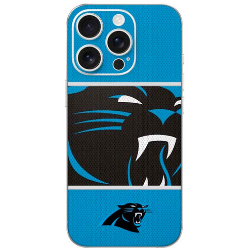 NFL Carolina Panthers Zone Block iPhone 16 Pro Skin