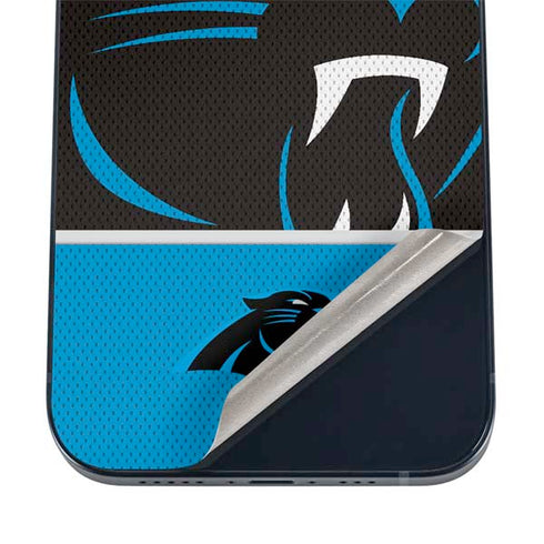 NFL Carolina Panthers Zone Block iPhone 16 Skin