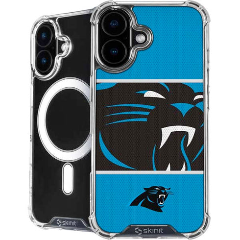 NFL Carolina Panthers Zone Block iPhone 17 MagSafe Case