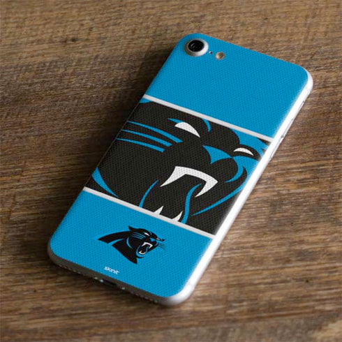NFL Carolina Panthers Zone Block iPhone 8 Skin