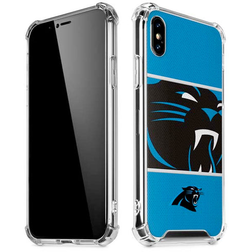 NFL Carolina Panthers Zone Block iPhone X/XS Clear Case
