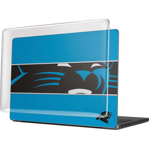 NFL Carolina Panthers Zone Block MacBook Pro 14in (2021-24) Case plus Skin