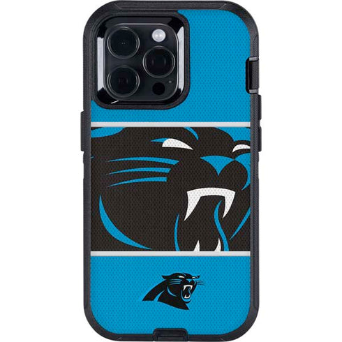 NFL Carolina Panthers Zone Block Otterbox Defender iPhone Skin