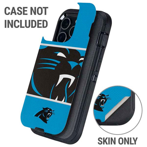 NFL Carolina Panthers Zone Block Otterbox Defender iPhone Skin