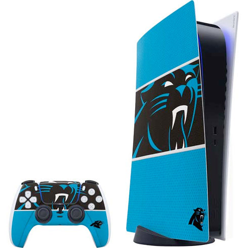 NFL Carolina Panthers Zone Block PlayStation PS5 Skins
