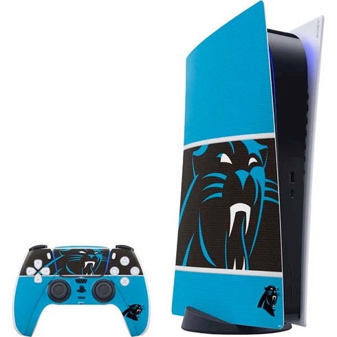 NFL Carolina Panthers Zone Block PlayStation PS5 Skins