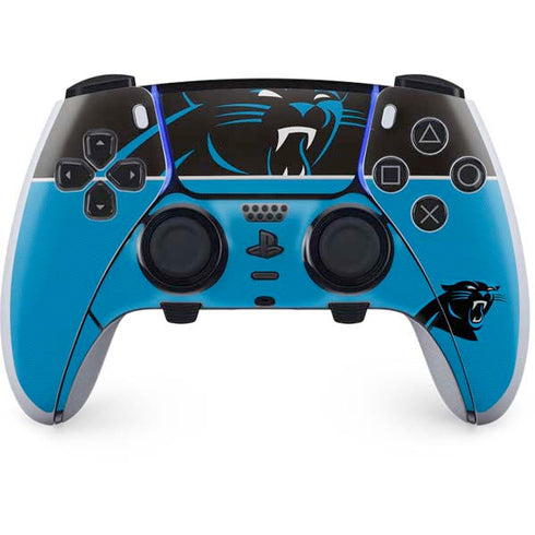 NFL Carolina Panthers Zone Block PS5 DualSense Edge Pro Controller Skin