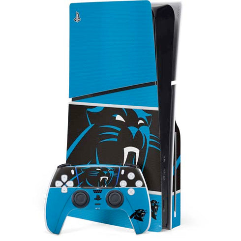 NFL Carolina Panthers Zone Block PlayStation PS5 Skins
