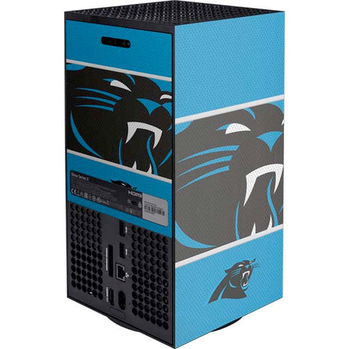 NFL Carolina Panthers Zone Block XBox Series X Digital Edition Console Skin