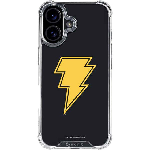 DC Comics Black Adam Classic Logo iPhone 16 Plus Clear Case