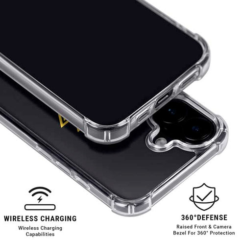 DC Comics Black Adam Classic Logo iPhone 16 Plus Clear Case