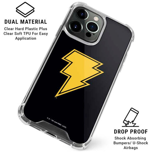 DC Comics Black Adam Classic Logo iPhone 16 Pro Max Clear Case
