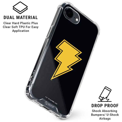 DC Comics Black Adam Classic Logo iPhone 16e Clear Case