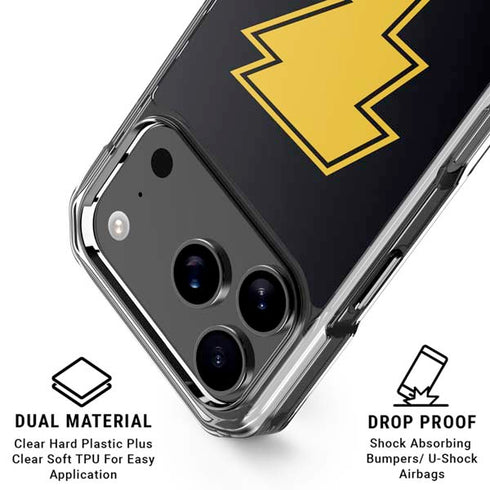 DC Comics Black Adam Classic Logo iPhone 18 Pro Clear Case