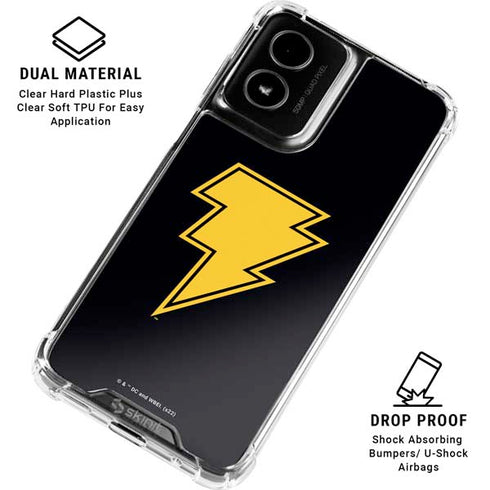 DC Comics Black Adam Classic Logo Moto G Power 5G (2024) Clear Case