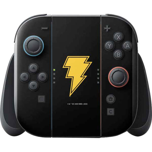 DC Comics Black Adam Classic Logo Nintendo Switch 2 (2025) with Joy-Con Skin