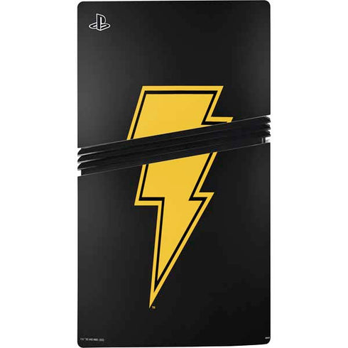 DC Comics Black Adam Classic Logo PS5 Pro Disk Console Skin