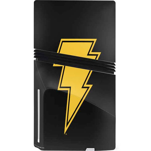 DC Comics Black Adam Classic Logo PS5 Pro Disk Console Skin