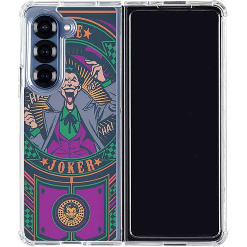 DC Comics The Joker Casino Chip Galaxy Z Fold6 Clear Case
