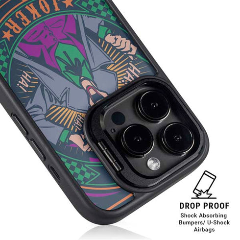DC Comics The Joker Casino Chip iPhone 14 Pro Max Kickstand Case