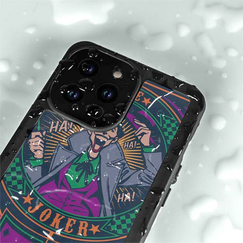 DC Comics The Joker Casino Chip iPhone 15 Pro Waterproof Case