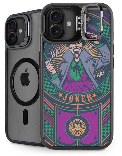 DC Comics The Joker Casino Chip iPhone 16 Kickstand Case